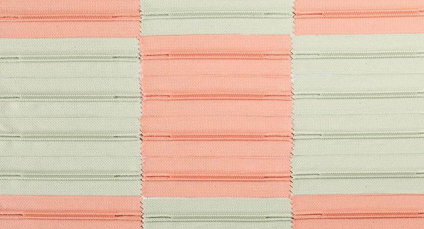 Turuncu bej dizili fermuarlar